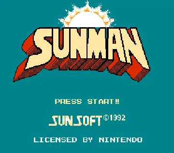 Sunman (Europe) (Proto) screen shot title